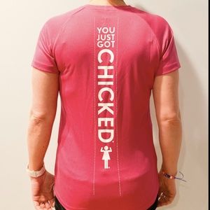 YOU JUST GOT CHICKED T-SHIRT pink